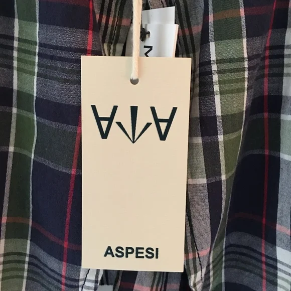 Aspesi Plaid Sportcoat 38 Tailored Slim Fit NWT! Summer fit!